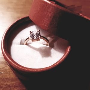 Rose Gold Solitaire Ring